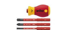 Atsuktuvas WIHA VDE Stubby VDE Elektrikams 1000 V, su 3 antgaliais Slim bit, SB