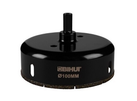 Bihui Gres, Deimantinė gręžimo karūna plytelėms, šešiakampis 100mm