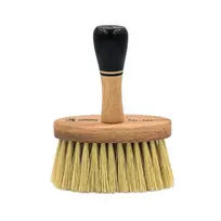 Barbertime kaklo valymo šepetys su medine rankena, 1 vnt.