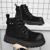 Men's Boots Outdoor Locomotive Martin Boots Thick-soled Height Boots 39 geltona