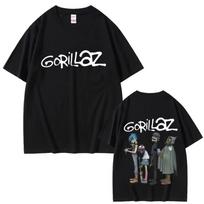 Karštos Alternatyvaus Roko Grupės Gorillaz Grafiniai Marškinėliai Vyrams Moterims Hip Hop Mados Marškinėliai Vasaros Vyriški Laisvalaikio Minkšti Medvilniniai Marškinėliai Viršutiniai Drabužiai 3XL