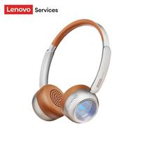 Originalios Lenovo LS101 Retro Maillard Bluetooth 6.0 Ausinės Vintažinės Madingos Belaidės Ausinės Virš Ausų Nulinio Slėgio Triukšmo Slopinimas Veidrodinis Šviesos juoda