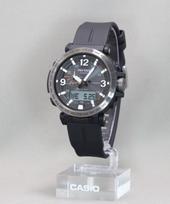 Casio Pro Trek PRW-6611Y-1JF – Saulės energija maitinamas radijo bangomis valdomas lauko laikrodis, biomasės dervos apyrankė, vyriškas, juodas