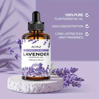 Levandų eterinis aliejus plaukų masažui ir galvos odos gydymui 100 ml 1pcs violetinė