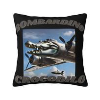 Bombardiro Crocodilo Anime Lėktuvo Pagalvių Užvalkalai Italų Memas Smegenų Puvinio Pagalvei Užvalkalas Kūrybiškas Dekoratyvinis Pagalvės Užvalkalas Namams 30x30cm