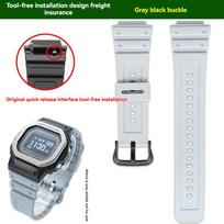 Skirta Casio 3516 Mažam kvadratiniam laikrodžiui DW-H5600MB serija Derva Silikonas Atsparus vandeniui Aukštos kokybės dirželis ir grandinėlės priedai DW-H5600