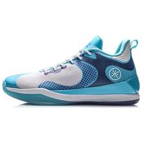 Li Ning „Cushioning Rebound“ žemapadžiai vyriški krepšinio bateliai, mėlyni ir balti ABAQ061-1 45