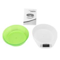 Pet Food Scale Bowl Cat Dog Digital Kitchen Food Weighing Bowl for Pet Food Baking CookingPurple žalia