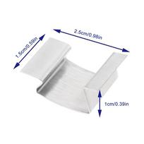 50Pcs Stainless Steel Greenhouse Glass Clips G-Shaped Spring Repair Tool Fixing Garden Accessories for Window Panels & Web Sheet