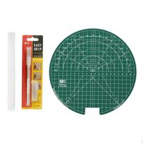 Stalo teniso gumos pjaustytuvas Platforma Lengvas lakštų pjaustymo stotelė 22CM sukamasis 22CM