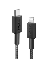 Laidas Anker 322 USB-C to Lightning Cable (6ft Braided) Black
