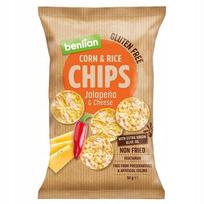 PD Kukurūzų ir ryžių traškučiai Jalapeno sūrio BENLIAN 50g