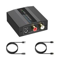 Analog to Digital Sound Converter to Optically Converter R/L 3.5mm to Digital Coaxial Converter for HDTV 1
