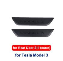 Priekinės ir galinės durų slenksčių apsaugos Tesla Model 3 2025 m. Apsauga nuo įbrėžimų Dangtelis Model3 2025 m. TPE Apsauga Interjero Aksesuarai