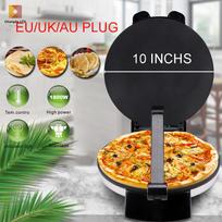 1800W Large Crepe Maker & Pancake Pan for Spring Rolls, Pizza & More EU Plug 220V sidabro pilka spalva