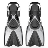 Adjustable Unisex Diving & Snorkeling Fins with Shoes ML/XL raudona