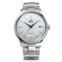 Orient Bambino Automatic with Japanese Silver Watch, Mechanical, Manufacturer's Warranty, RN-AC0001S, Men's, White,