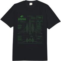 Star Fox Zero Arwing Plazminis Variklis Nintendo Schemos Logotipas Comfort Colors Suaugusiųjų Sunkus T-shirt S juoda