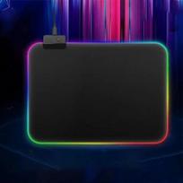 LED Šviesa Žaidimų Pelės Padėkliukas RGB Didelis Klaviatūros Uždangalas Neslystantis Guminis Pagrindas Kompiuterio Kilimas Stalo Kilimėlis PC Žaidimų Priedai 200X260X3mm