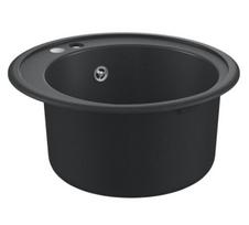 GROHE K200 50-C virtuvinė plautuvė, viena vonelė, d=510 mm, granite black, 31656AP0
