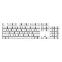 Original Profile 104Key PBT Blank Keycaps Minimalist White PBT Materials for Mechanical Keyboards Enthusiasts 1