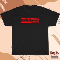 New Titan Retro Logo Black/Grey/Whi<wbr/>te/Navy T-Shirt Shipped from USA Unisex T-Shirt XL