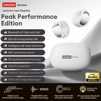 Originalios Lenovo RS121 OWS Atviro tipo belaidės ausinės Ausies klipas Bluetooth ausinės HiFi garsas Sportui Žaidimams Mažos delsos ausinės su mikrofonu Naujos juoda