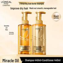 L'Oréal Auksinio Buteliuko Šampūnas ir Kondicionierius Rinkinys