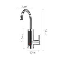 300W Instant Electric Water Heater Tap Hot & Cold Kitchen Sink Faucet with Over-Protection & Easy Installation for Dish Washing EU