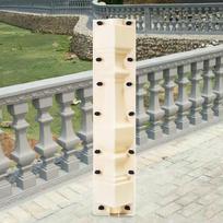Baltas plastikinis baliustrados stulpo formos, 70 cm aukščio, rankinio valdymo dekoratyvinis turėklų stulpo formos, daugkartinio naudojimo DIY betono forma balta