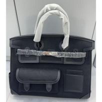 2026 nauja odinė moteriška rankinė swift oda su drobe 35CM platininė rankinė Kišenė kroviniams nešiojama ant peties moteriška rankinė 35*19*28cm (without shoulder strap)