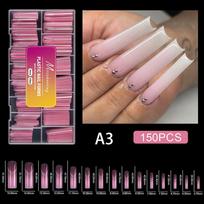 150 Pcs Dual Forms For Poly Nail Gel Soft Nail Forms Molds Acrylic Full Cover False Nail Tips Manicure Extension A3
