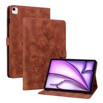 Lily Leather Stand Case for IPad 2024 2025 A16 Pro Air 4 5 6 MINI 7 8 9 10th 11th Generation 10.2 10.9 11 12.9 13 Inch Cover for ipad 10th 2022 violetinė
