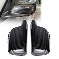 Šoninių veidrodėlių dangteliai anglies pluošto išvaizdos BMW E46 E65 E66 E67