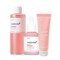 Medicube PDRN Pink 3 žingsnių rinkinys Raminantis Cica tonikas 250ml + Pink ampulė 30ml + Drėkinamasis hialurono kremas 50ml Atgaivinanti ir stangrinanti priežiūra