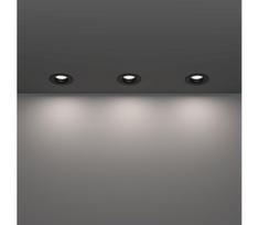 Eglo 902274 - komplektas 3x LED vonios šviestuvai SALABATE LED/4,9W/230V pr.8,8cm IP65 juoda