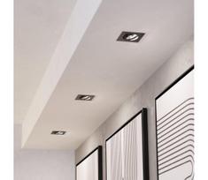 Eglo 902285 - rinkinys 3xLED įleidžiamas lubinis šviestuvas SALICETO LED/6,4W/230V 8,8x8,8cm juoda