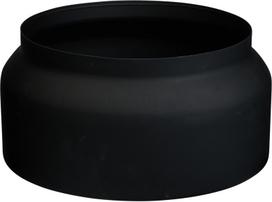 Lauko vazonas Puodynė, metalinis, juodos sp., 33 x 33 x 27 cm.