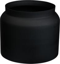 Lauko vazonas Puodynė, metalinis, juodos sp., 42 x 42 x 21 cm.
