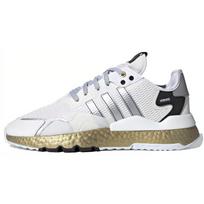 Adidas Nite Jogger Balti Auksiniai Metaliniai Sportbačiai FW6147 44