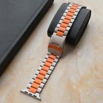 Titano itin platus dirželis Apple Watch 10 serijai 46 mm Ultra2 49 mm Prabangus vyriškas titano apyrankės dirželis 9 8 7 6 5 4 SE serijoms 45 mm 44 mm 49mm 46mm 45mm 44mm