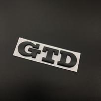 3D Metalo GTD Logotipo Automobilio Lipdukai Decals Priekinės Variklio Dangčio Grotelių Emblema Ženklelis GTD Go-lf 2 4 5 6 7 8 R MK4 MK5 MK6 MK7 MK3 MK2 Badge Sticker juoda