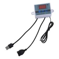 USB 5V trijų mygtukų temperatūros reguliatorius, išmanus valdymo maitinimo laidas aušinimo ventiliatoriui ir pūstuvams iki 50W 1