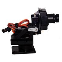 Mallofusa Aircraft FPV Camera Gimbal Platform Anti-Vibration Mount for Sg90 juoda