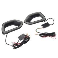 Viršutinės grotelės rėmelis LED šviesa IP67 atsparus vandeniui Dūminis juodas lęšis 68417504AB Pakeitimas Dodge Charger SRT Scat Pack