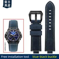 CASIO G-Shock GST-B400/ GST-B200 laikrodžio dirželis odinis laikrodžio diržas karvės odos laikrodžio dirželis priedai 24*14mm Išgaubtas 24*16 Išgaubtas 14mm gray