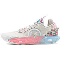 Li Ning All City 12 Slip Resistant Low top BOOM Technology Basketball Shoes Men's Beige ABAU015-5 47.5