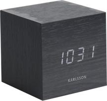 Karlsson Žadintuvas LED Mini Cube juodos spalvos