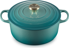 Le Creuset Kepsninė Signature 26 cm, Riviera mėlyna