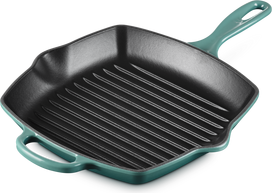 Le Creuset Grilio keptuvė Signature kvadratinė, 26 cm, Rivjeros mėlyna
